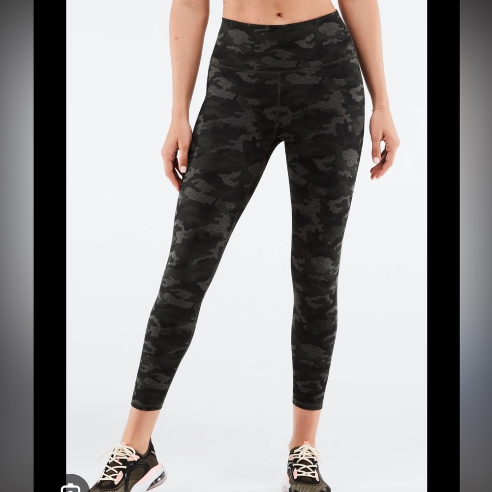 Fabletics Dark Camouflage PowerHold Leggings